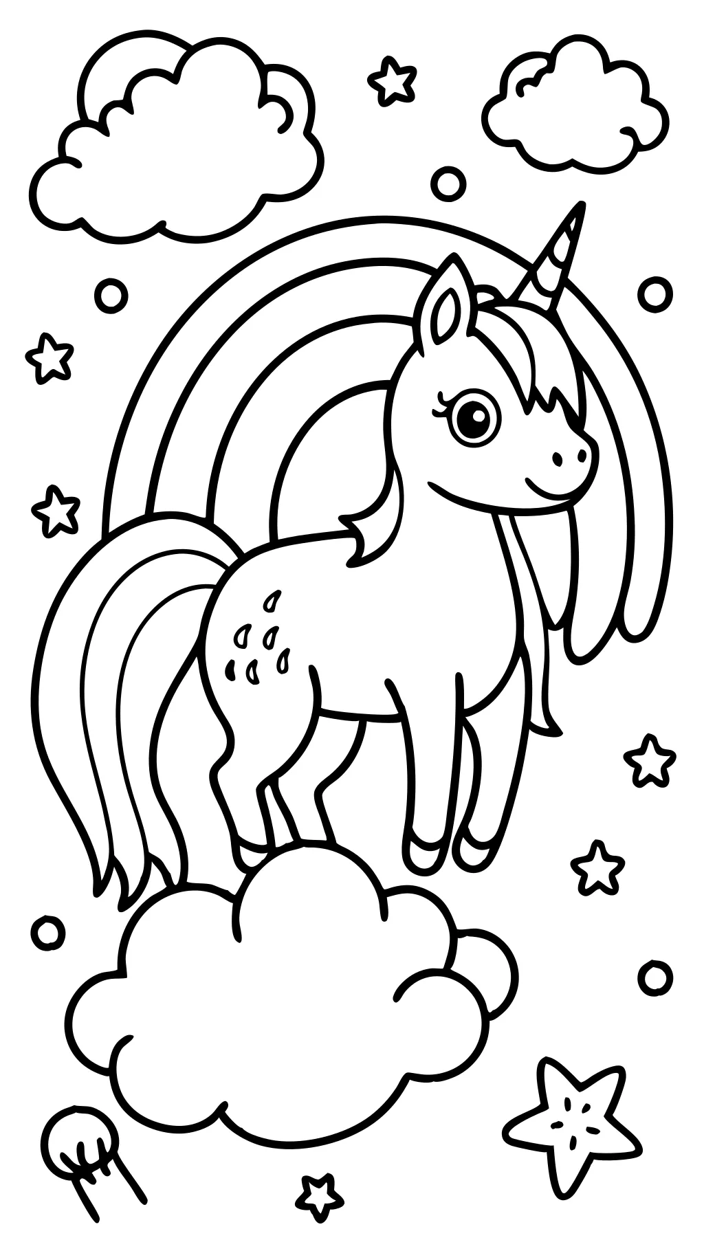 coloriages licorns imprimables